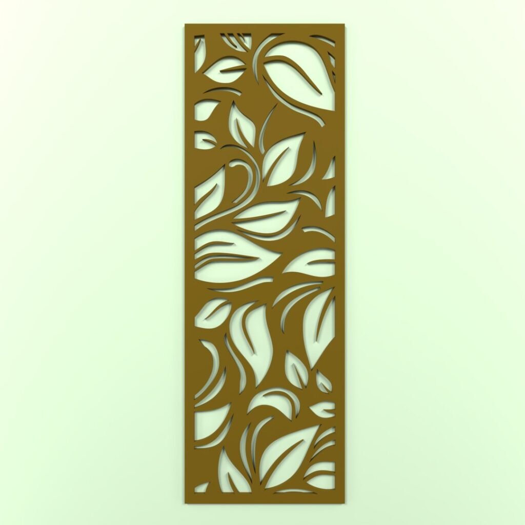 Elegant Leaf Pattern Laser Cut Panel for Modern Home Decor