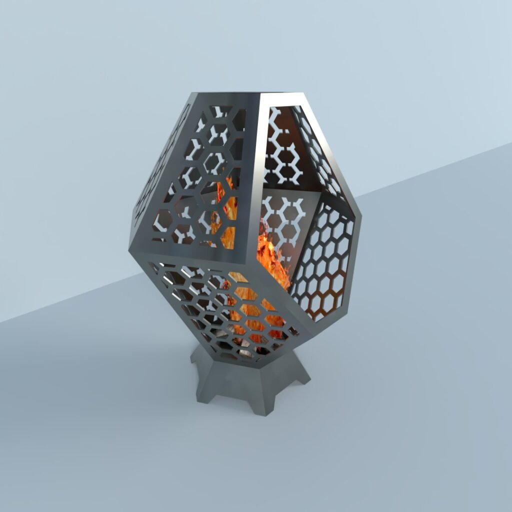 Hexagonal Fire Pit Masterpiece-img-1 Hexagonal Fire Pit Masterpiece-img-1