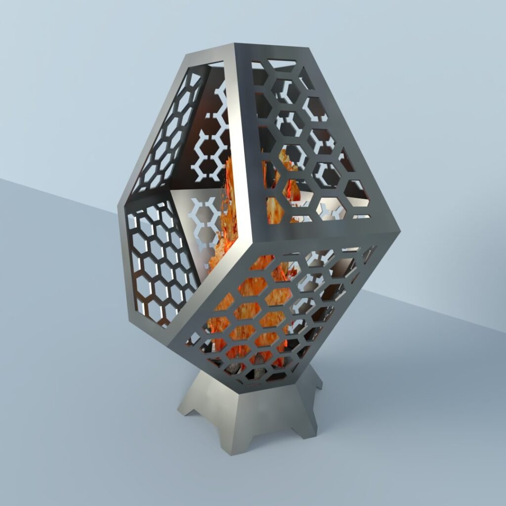 Hexagonal Fire Pit Masterpiece-img-2 Hexagonal Fire Pit Masterpiece-img-2