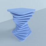 Parametric CAD Design Unique Twisted Table for Modern Interiors-img-1