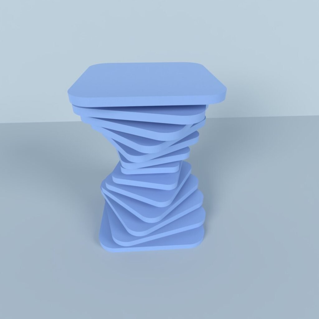 Parametric CAD Design Unique Twisted Table for Modern Interiors-img-3 Parametric CAD Design Unique Twisted Table for Modern Interiors-img-3
