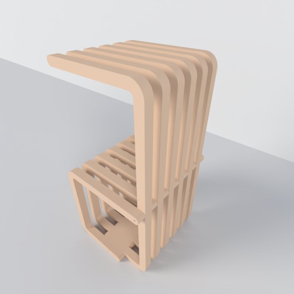 Parametric Designed Chair – Modern, Stylish & Ergonomic Seating-img-2